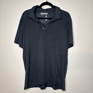 Kuhl Engineered Short Sleeve Polo Shirt In Navy Blue Size XL